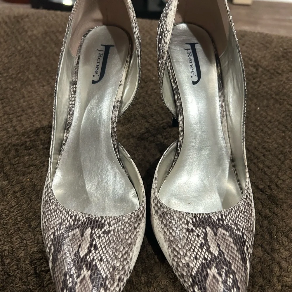 J.Renee Snakeskin Patterned Heels - Picture 3 of 6